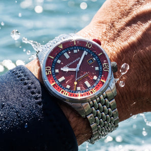 Oxblood Red | Fleuss Automatic – Spinnaker Watches