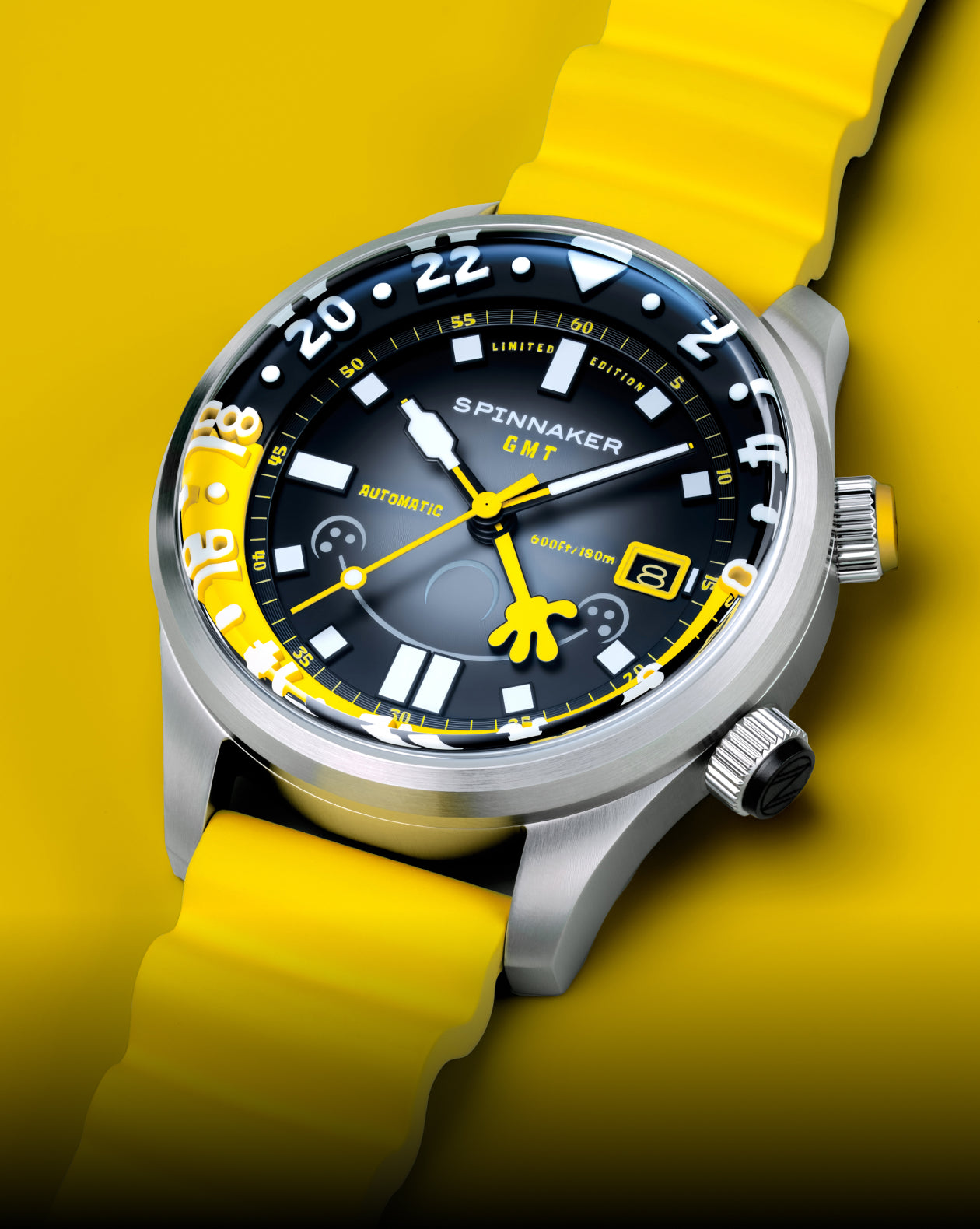 Spongebob Watch Spongebob Yellow | Bradner GMT Automatic Spongebob Squarepants Bubbly ...